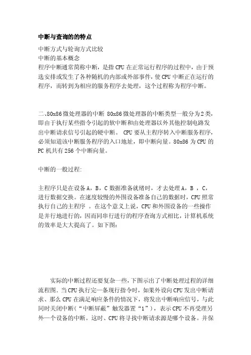 [管理]中断与查询的的特点