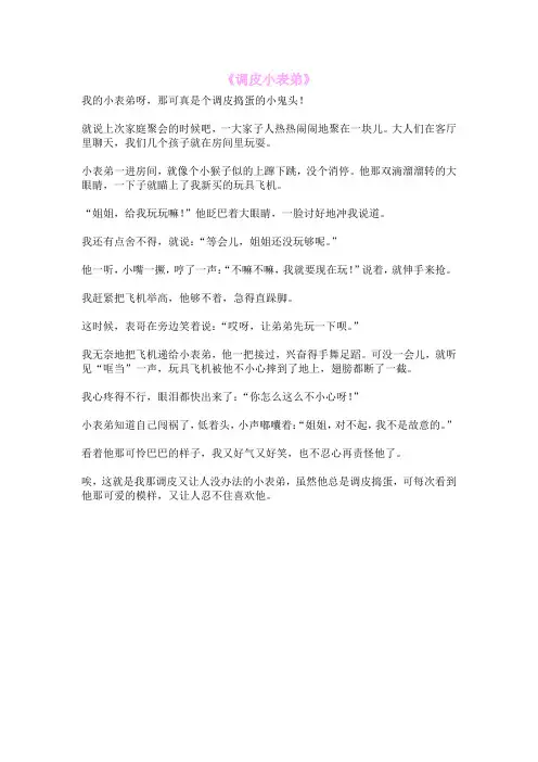 《调皮小表弟》