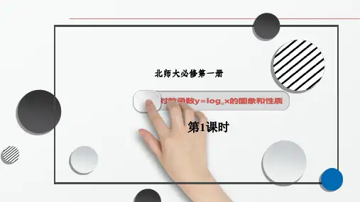 北师大版必修第一册 4.3.3对数函数y=logax的图像和性质(第1课时) 课件(45张)