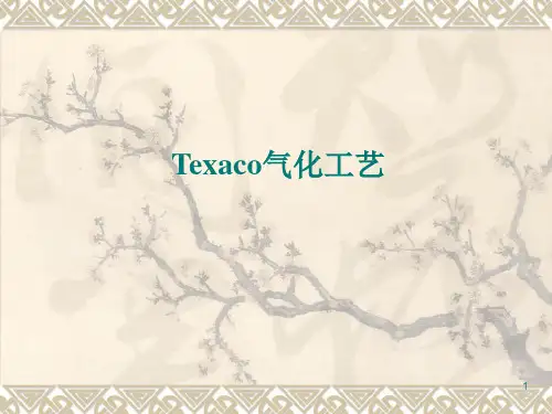 Texaco气化炉知识学习