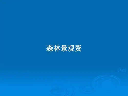 森林景观资PPT教案