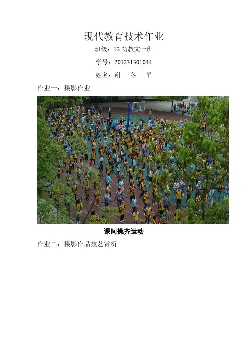 现代教育技术作业