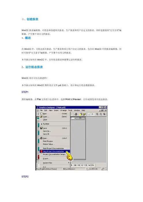 十、创建报表