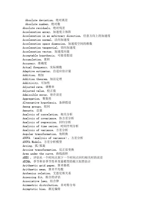 spss英文对照