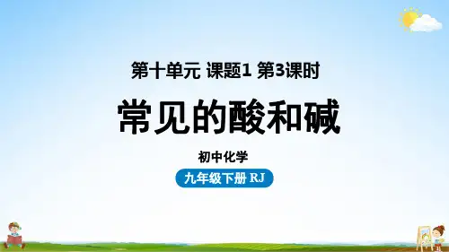 人教版九年级化学下册 第10单元 课题1 常见的酸和碱(第三课时)教学课件PPT初中公开课