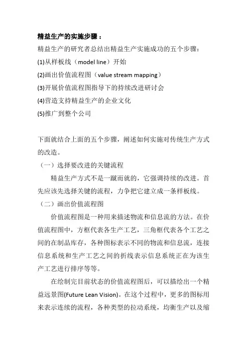 精益生产管理的具体实施步骤及精益生产管理标语