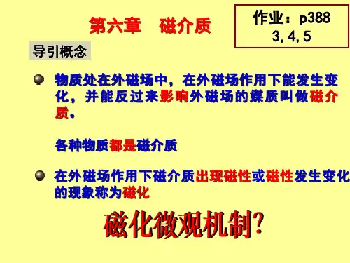 赵凯华-电磁学-第三版-第六章----磁介质