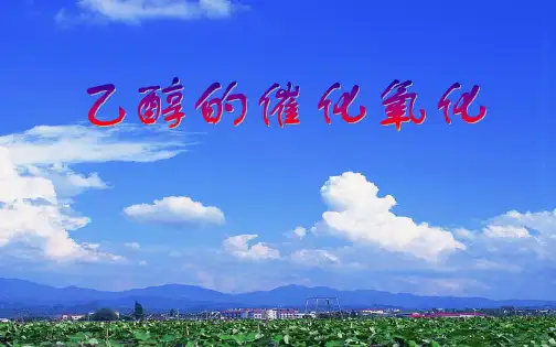 乙醇的催化氧化