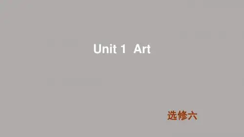 人教版高中英语选修六课件：unit1-1(共16张PPT)