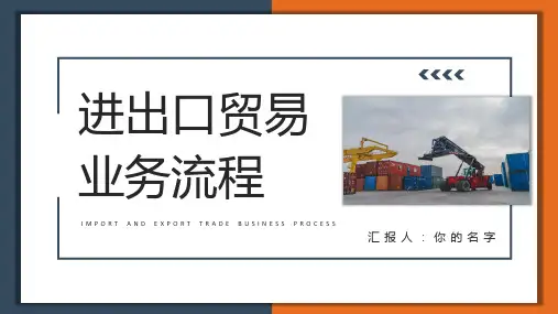 进出口贸易业务流程PPT