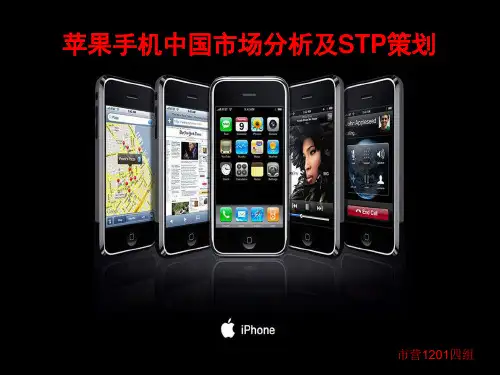 苹果手机中国市场分析及STP策划