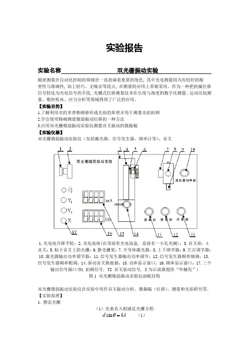 双光栅实验