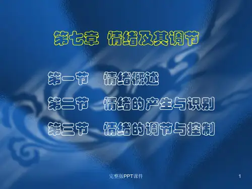 情绪及其调节例子ppt课件