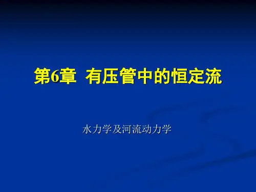 有压管中的恒定流PPT课件
