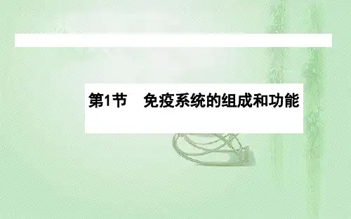 高中生物新人教版选择必修141免疫系统的组成和功能课件(62张)