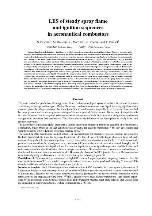 LES of steady spray flame and ignition sequences in aeronautical combustors