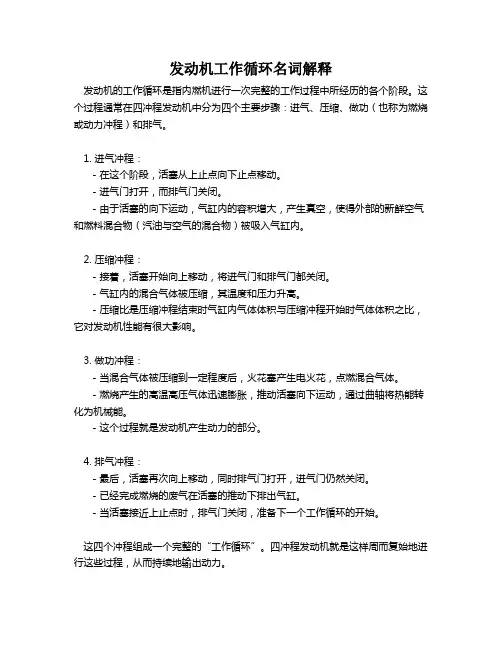 发动机工作循环名词解释