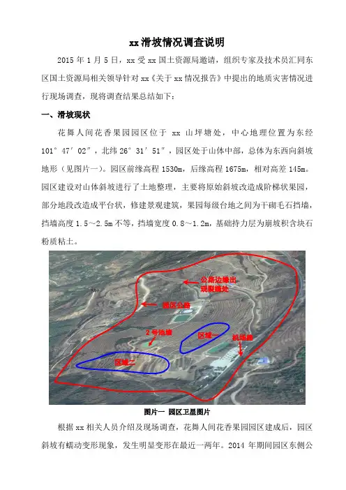 滑坡调查报告