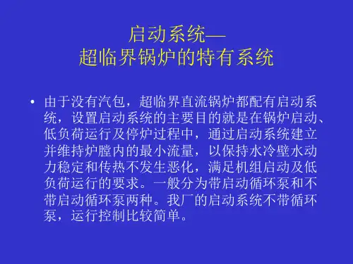锅炉启动系统