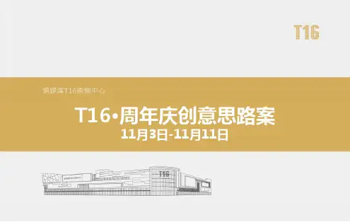 【周年庆】铜锣湾T16购物中心周年庆活动方案