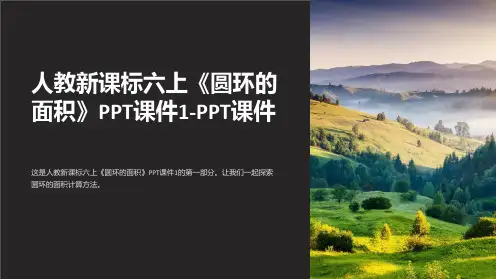 人教新课标六上《圆环的面积》课件1-课件