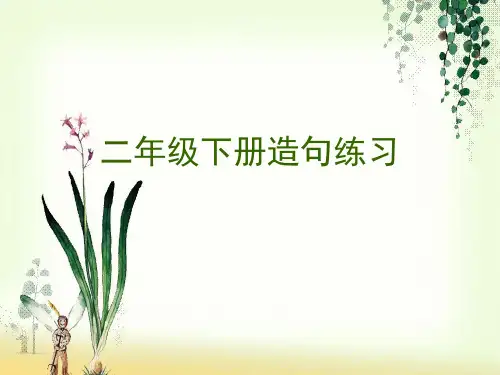 二年级下册造句练习.ppt
