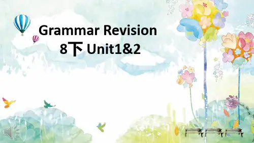 牛津译林版八年级下 Unit2 Grammar课件(共19张PPT)