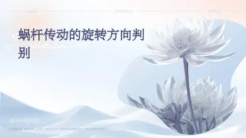 蜗杆传动的旋转方向判别
