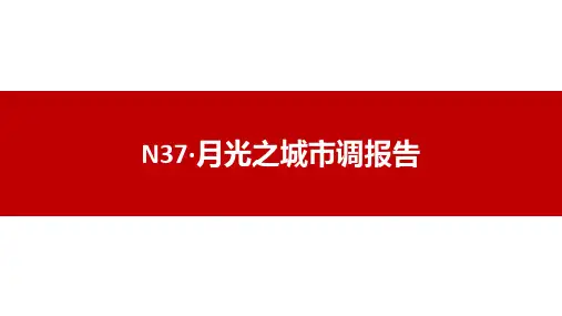 N37·月光之城市调报告