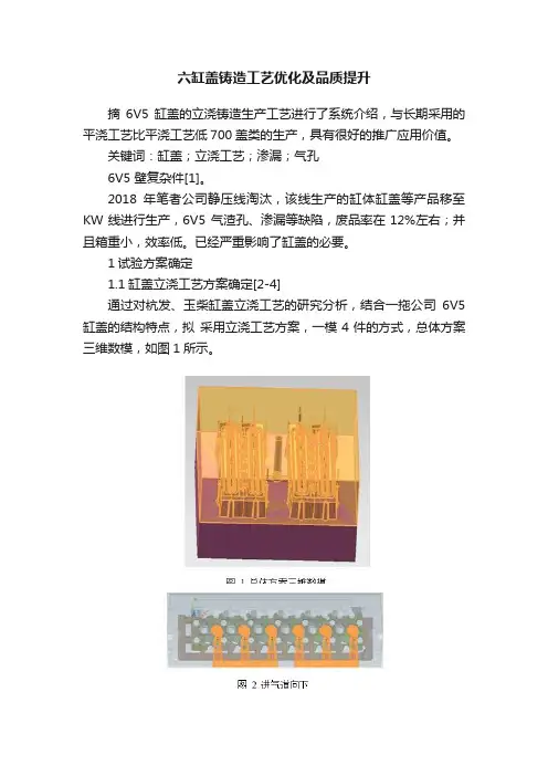 六缸盖铸造工艺优化及品质提升