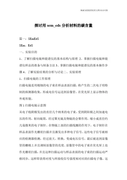探讨用sem_eds分析材料的碳含量