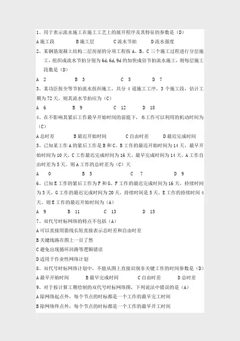 斯维尔比赛出题(华东区)第一套 项目管理