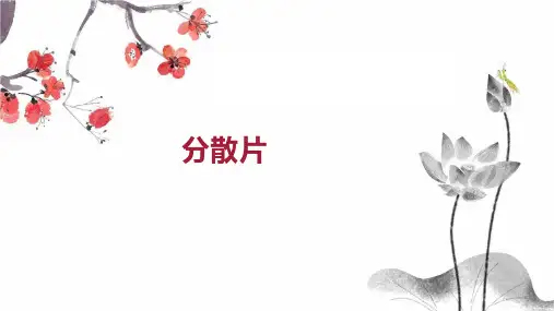 分散片    