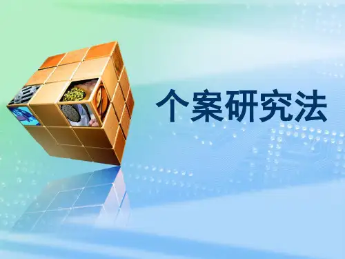 个案研究法 PPT