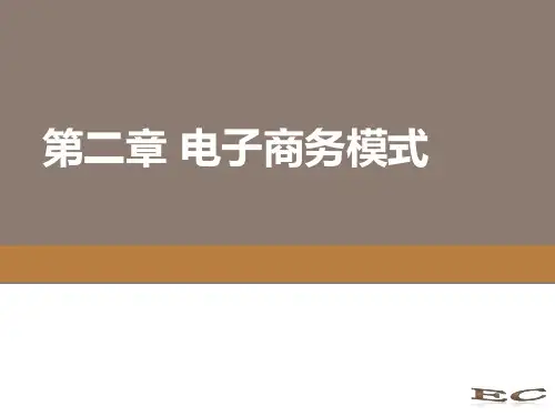 电子商务概论电子商务模式