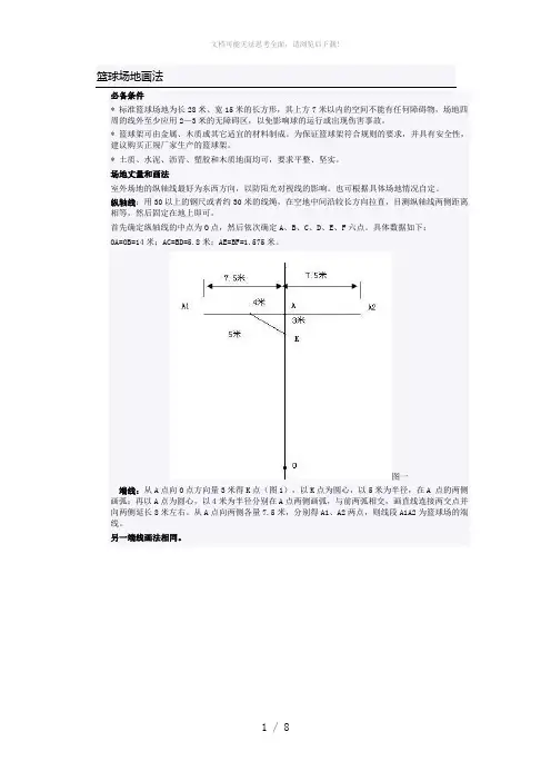 篮球场地画法-2008
