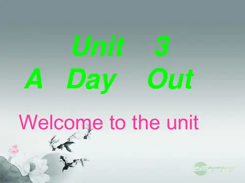 江苏省常州市溧阳周城中学八年级英语上册《Unit 3 A Day Out》课件 牛津版
