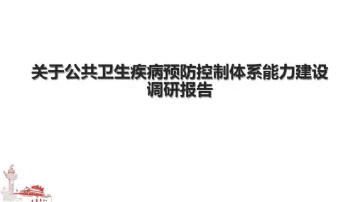 关于公共卫生疾病预防控制体系能力建设调研报告.pptx