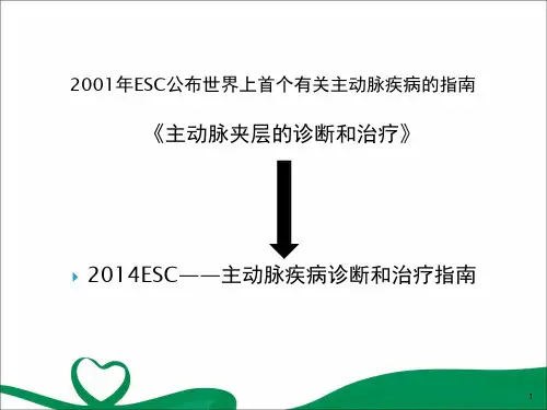 ESC主动脉疾病诊疗指南PPT演示课件