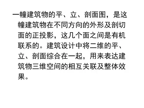 房屋建筑学教学PPT平面设计