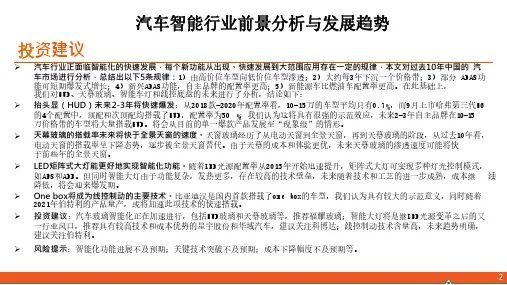2020-2025年智能汽车行业未来发展趋势