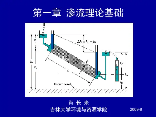 地下水动力学1.2