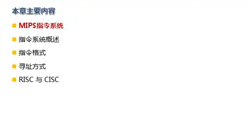 计算机硬件系统设计--(5)Instruction System-指令系统