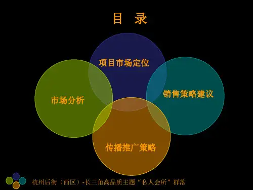 私人会所-杭州后街策划总案55页PPT