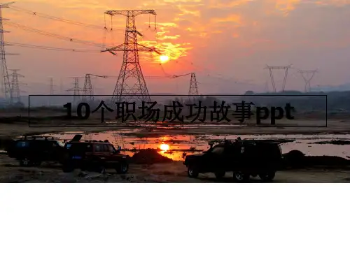 最新10个职场成功故事ppt