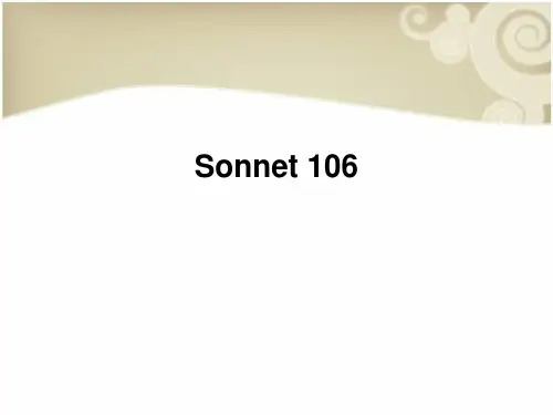 sonnet 106