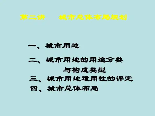 城市总体布局规划ppt课件教学教程