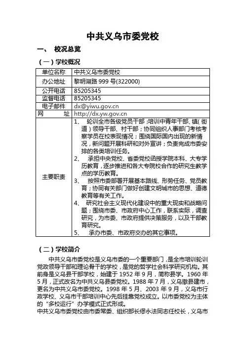 义务市委党校