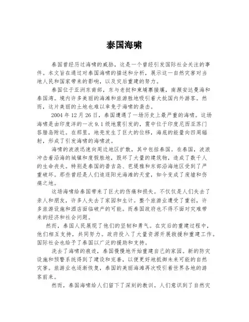泰国海啸 