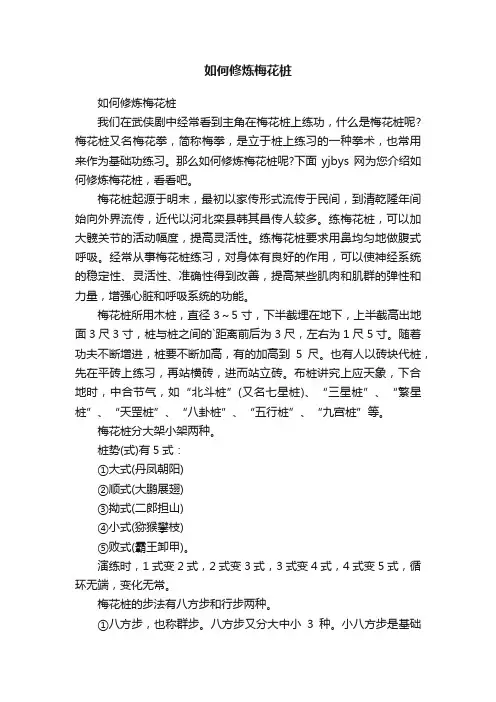 如何修炼梅花桩